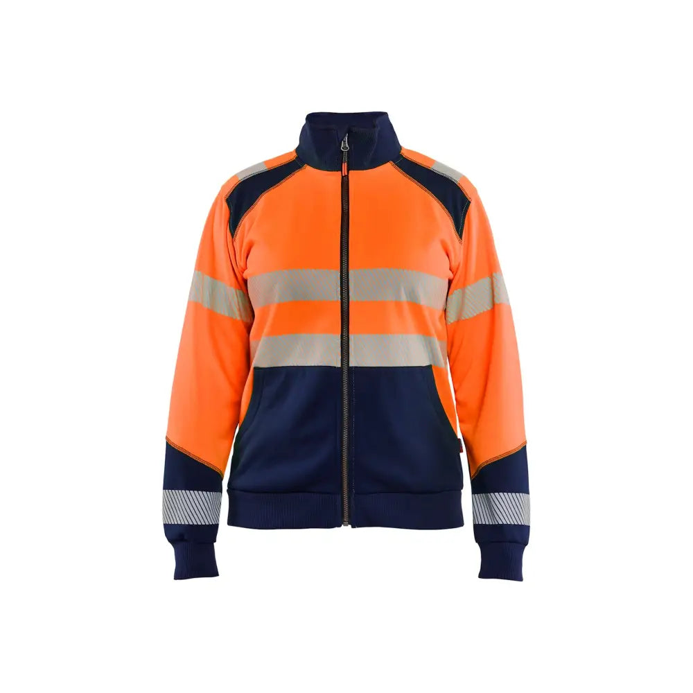 Blåkläder Varseltröja med Dragkedja Dam 35082528 - XS / Huomio-oranssi/Mariininsininen