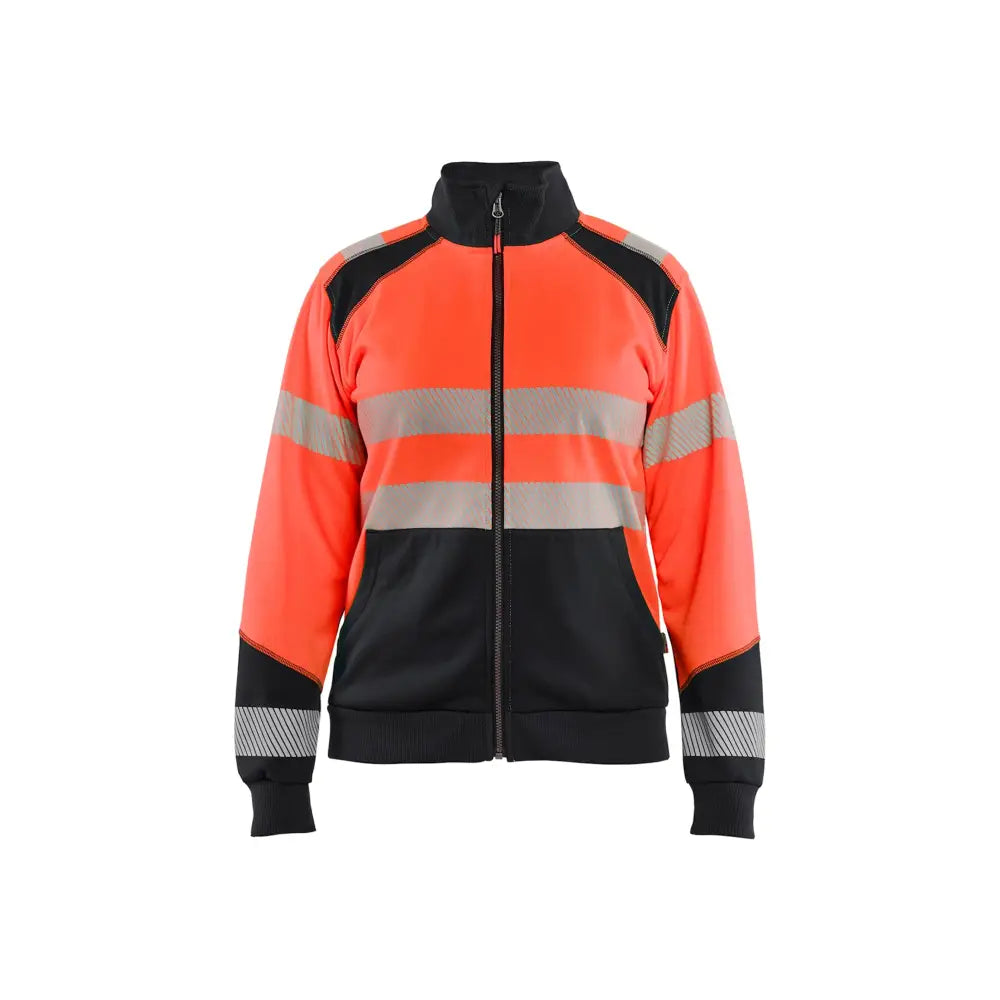 Blåkläder Varseltröja med Dragkedja Dam 35082528 - XXL / Huomiopunainen/Musta