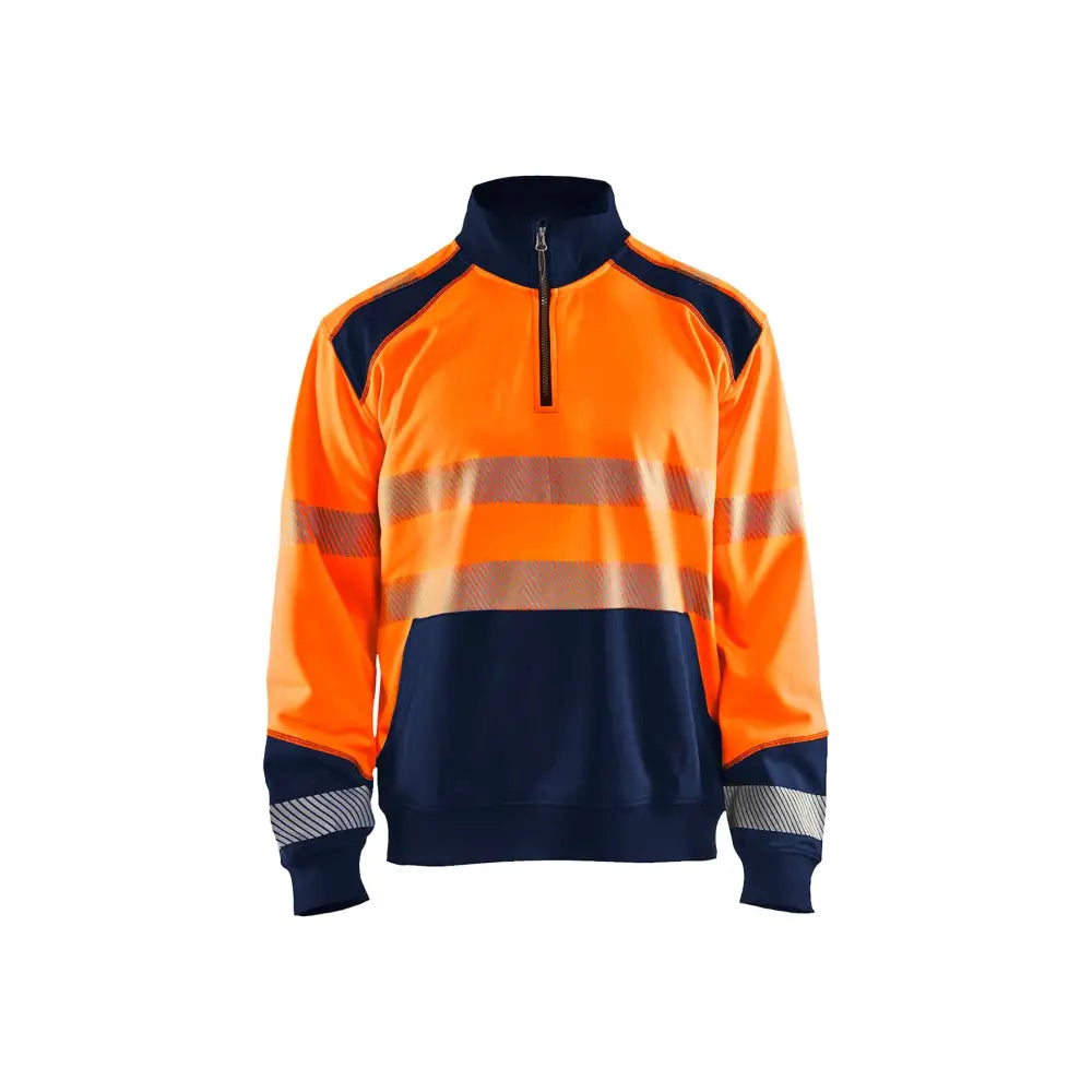 Blåkläder Varseltröja med krage 35562528 - 4XL / Huomio-oranssi/Mariininsininen