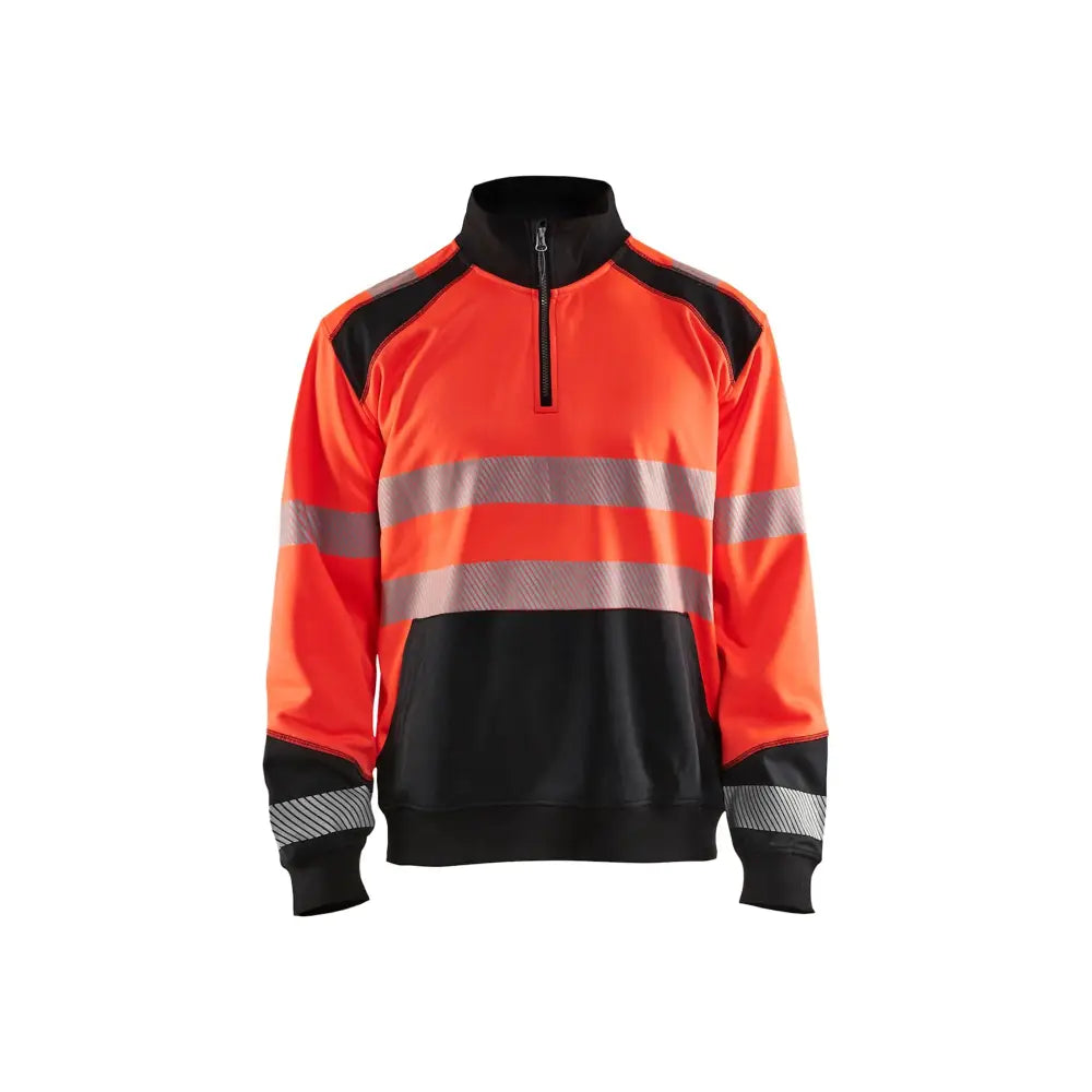 Blåkläder Varseltröja med krage 35562528 - XXXL / Huomiopunainen/Musta