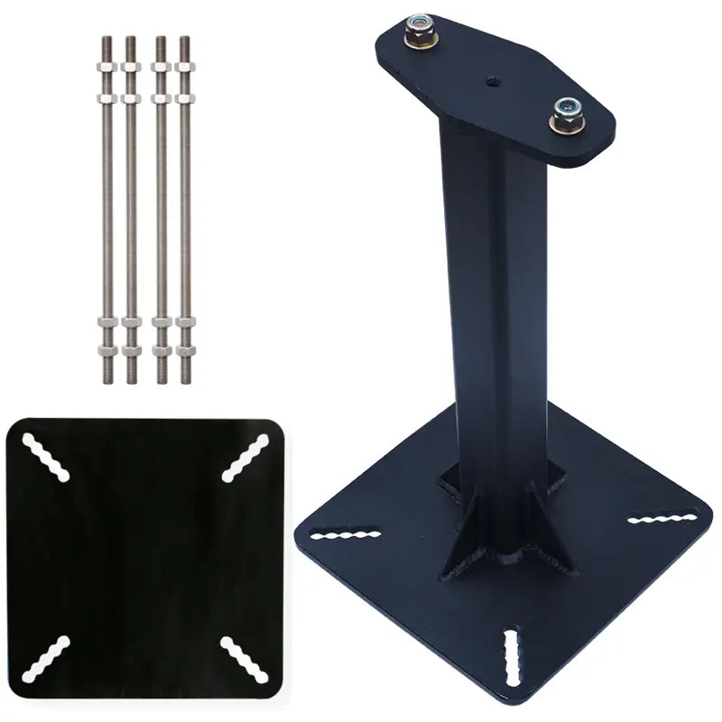 Kratos Safety Galvanized steel rigid post (height 500 mm) with clamps for horizontal wire ropelifeline KS 4000