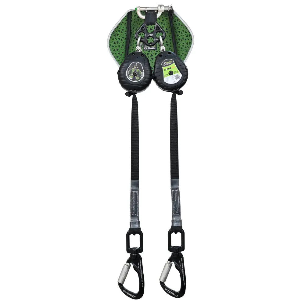 Kratos Safety SPILO-S2 - Twin legged Retractable fall arrester and energy absorber in back pocket lg 2.40 m