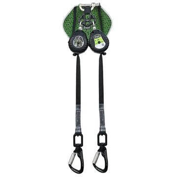 Kratos Safety SPILO-S2 - Twin legged Retractable fall arrester and energy absorber in back pocket lg 2.40 m