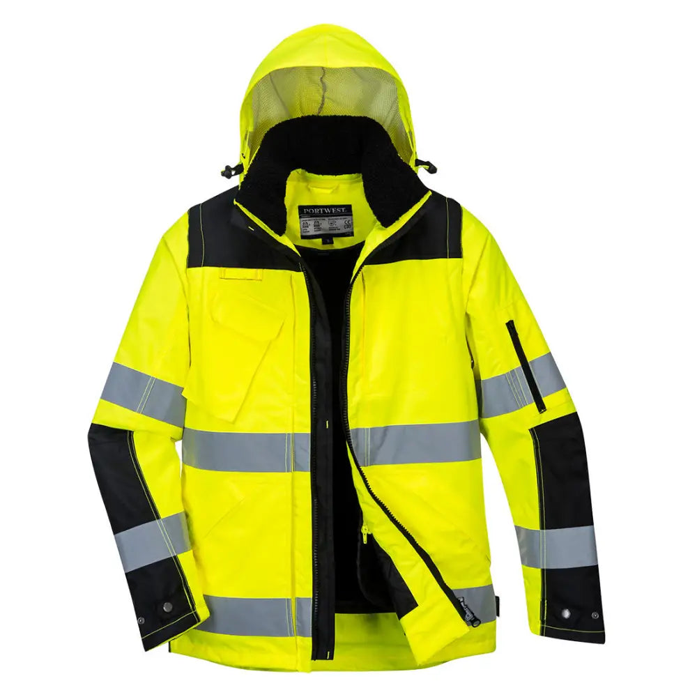 Portwest 3-i-1 jacka C469 - Gul/Svart (YBR) / XS
