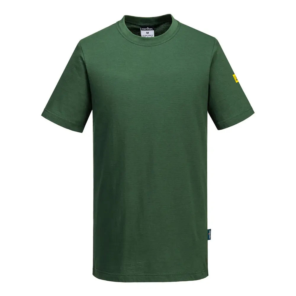 Portwest Anti-Statisk ESD T-Shirt AS20 - Skogsgrön (FGR) / S
