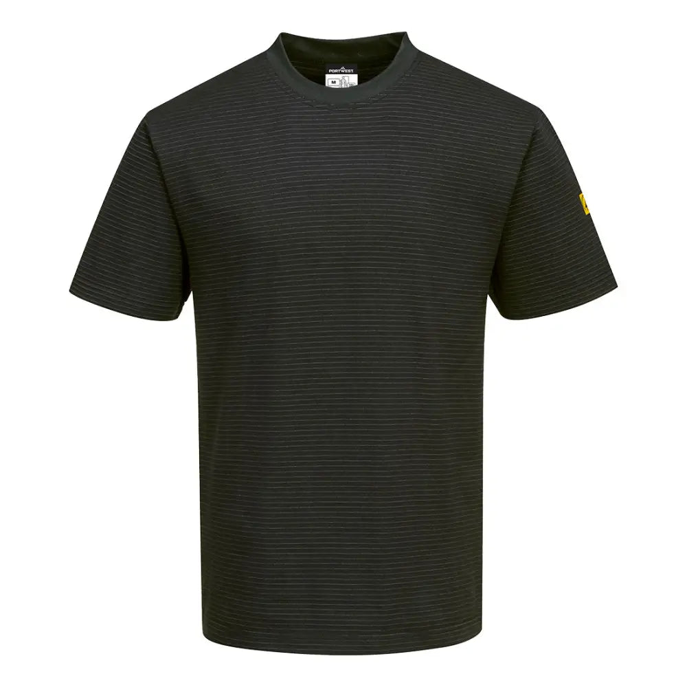 Portwest Anti-Statisk ESD T-Shirt AS20 - Svart (BKR) / XXS