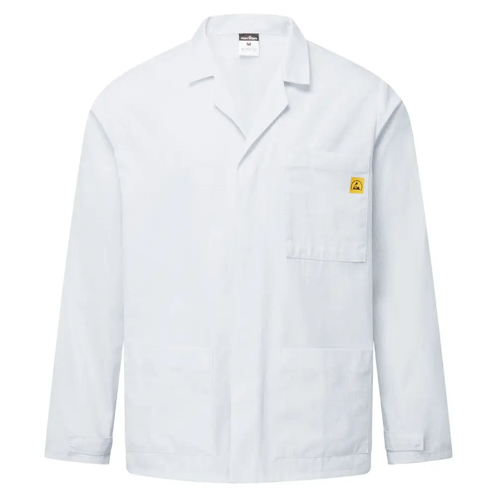 Portwest Antistatisk ESD-laboratoriejacka AS18 - Vit (WHR) / XXS