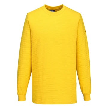Portwest Antistatisk ESD långärmad t-shirt AS22 - Djup Gul (YE3) / S
