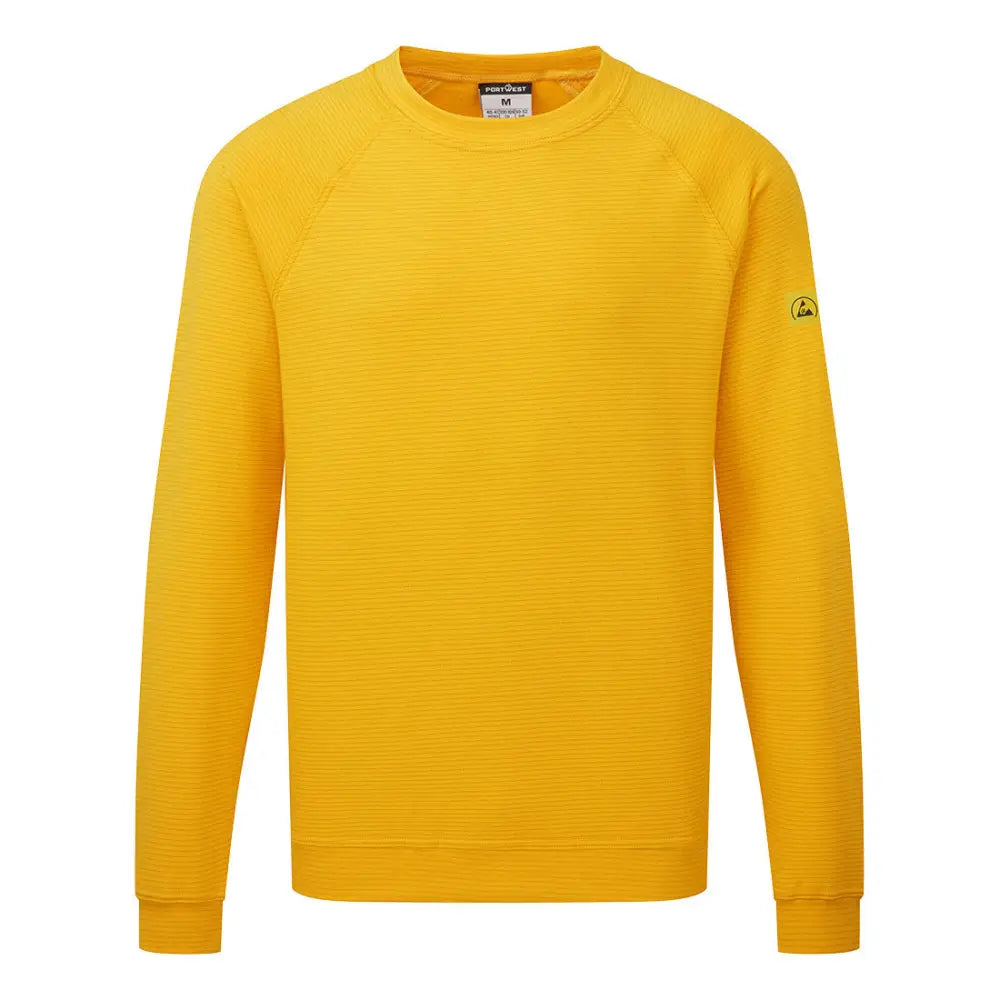 Portwest Antistatisk ESD sweatshirt AS24 - Djup Gul (YE3) / XS