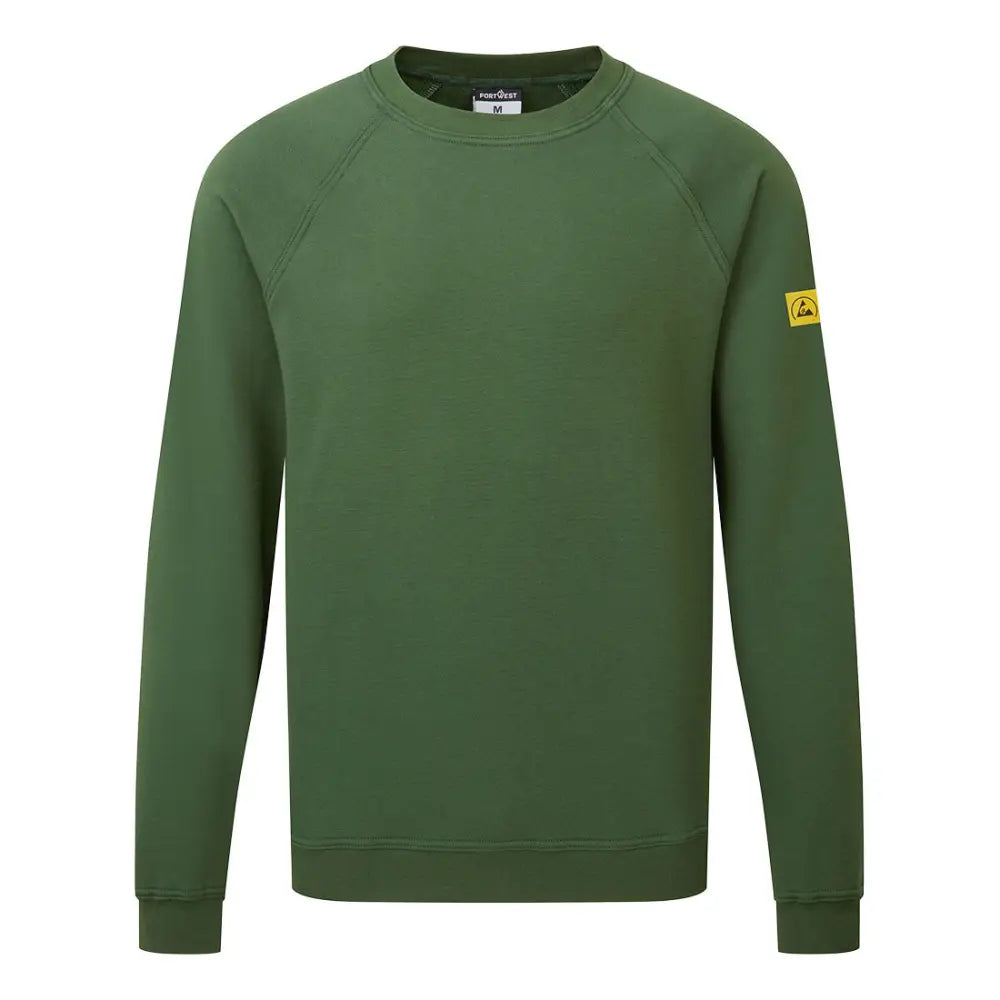 Portwest Antistatisk ESD sweatshirt AS24 - Skogsgrön (FGR) / XS