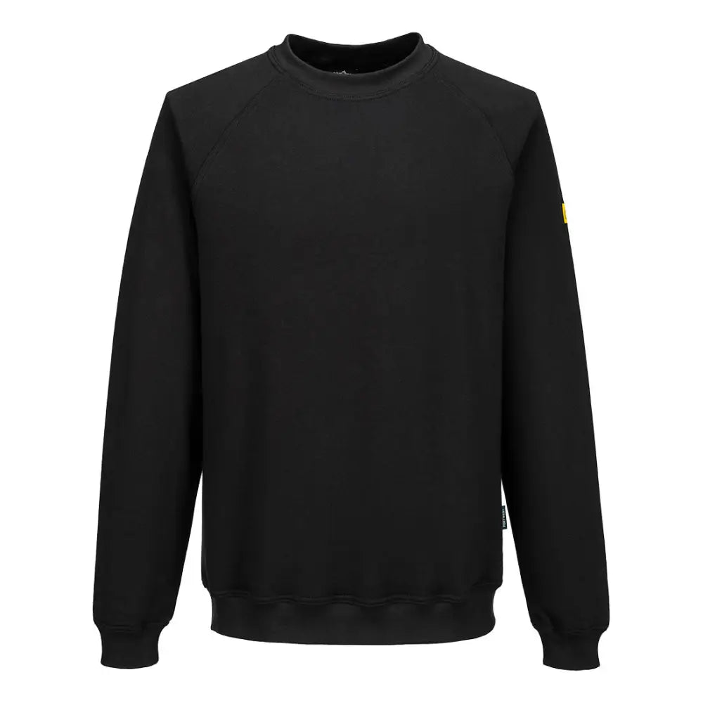 Portwest Antistatisk ESD sweatshirt AS24 - Svart (BKR) / XS