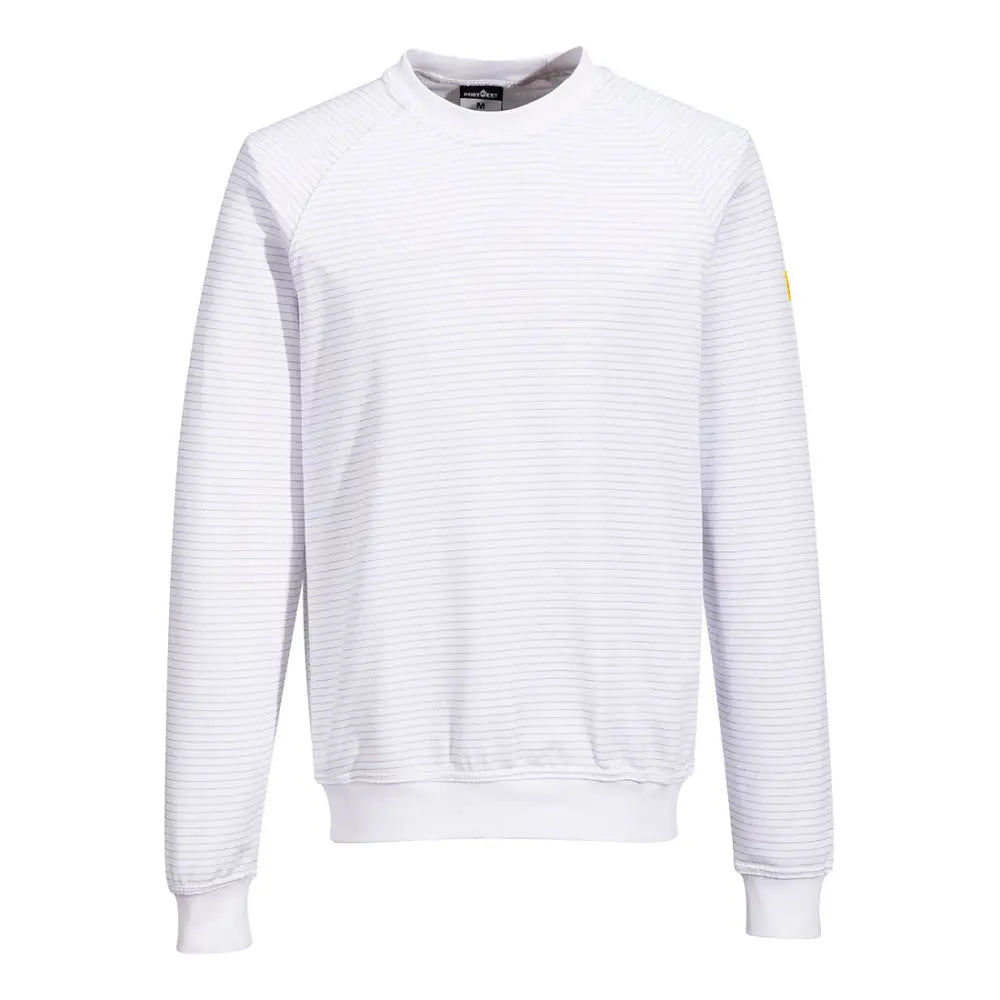 Portwest Antistatisk ESD sweatshirt AS24 - Vit (WHR) / XS