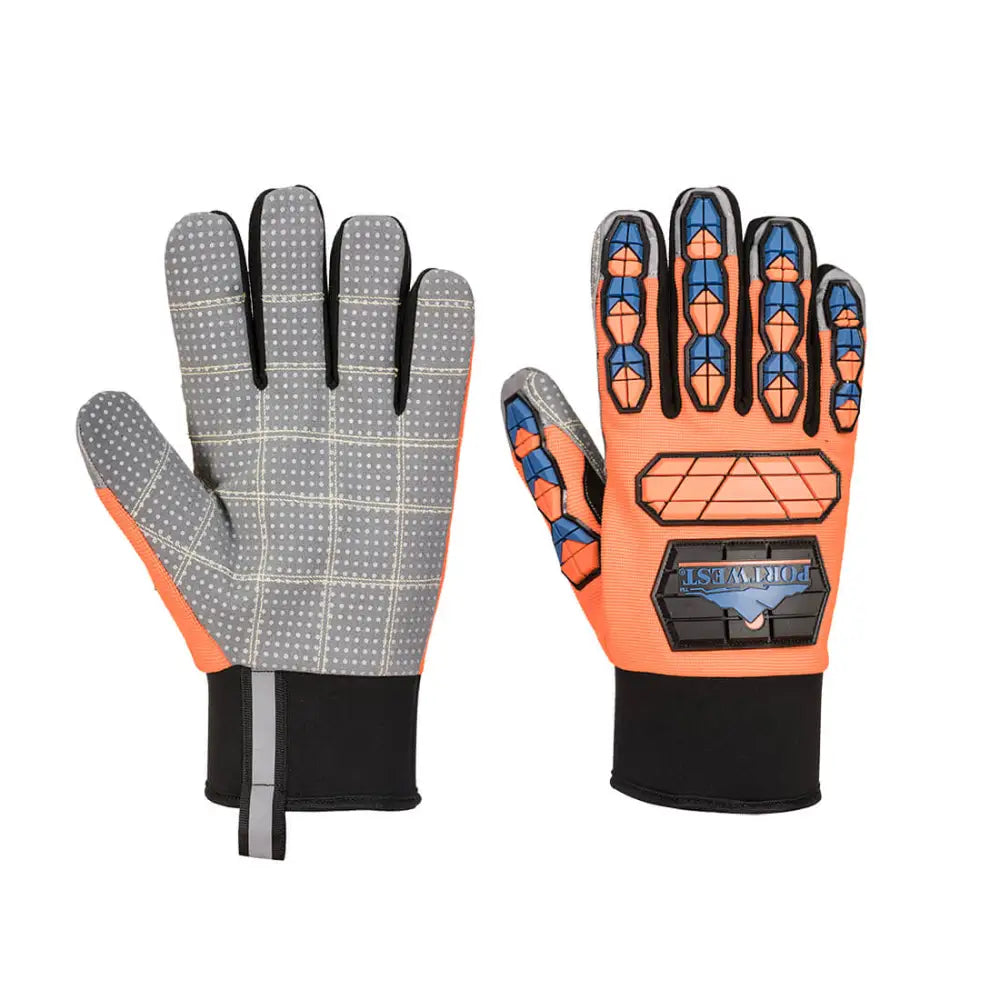 Portwest Aqua-Seal Pro Handske A726 - Orange/Blå (O4R) / L