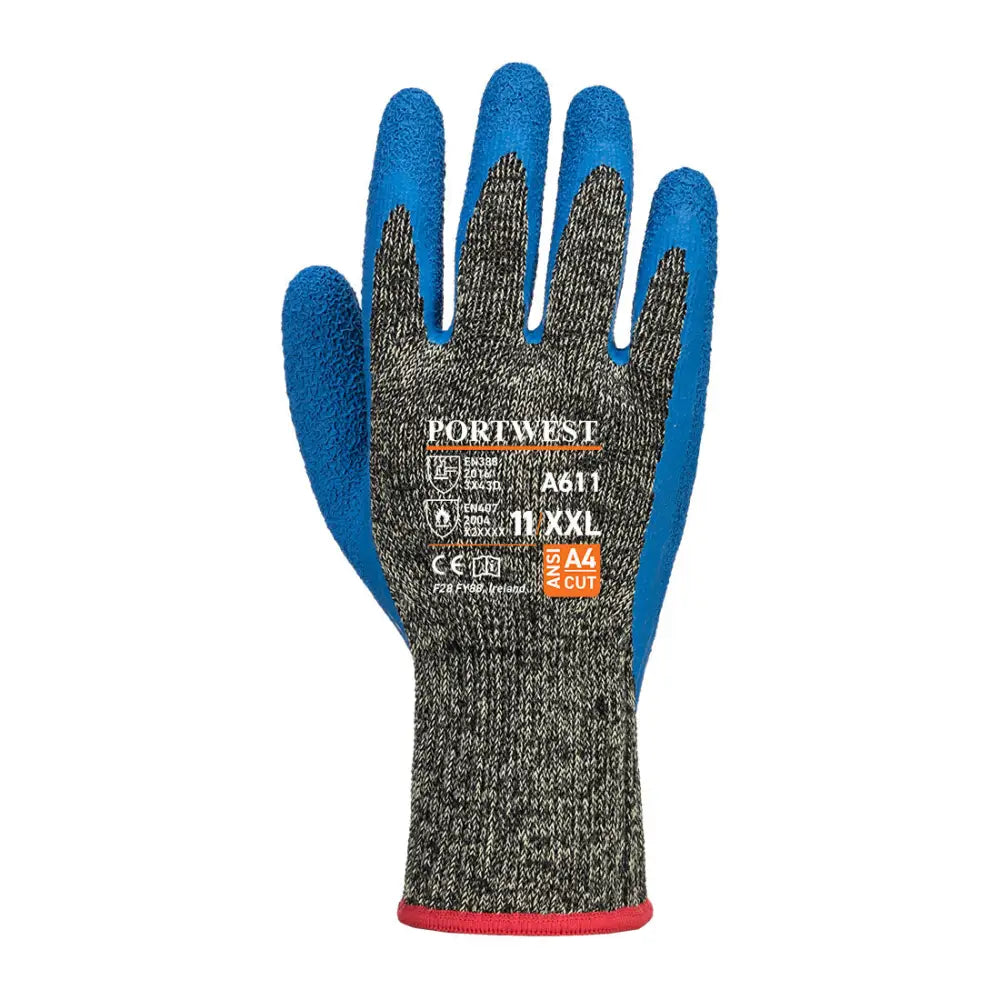 Portwest Aramid HR Cut Latex Glove A611