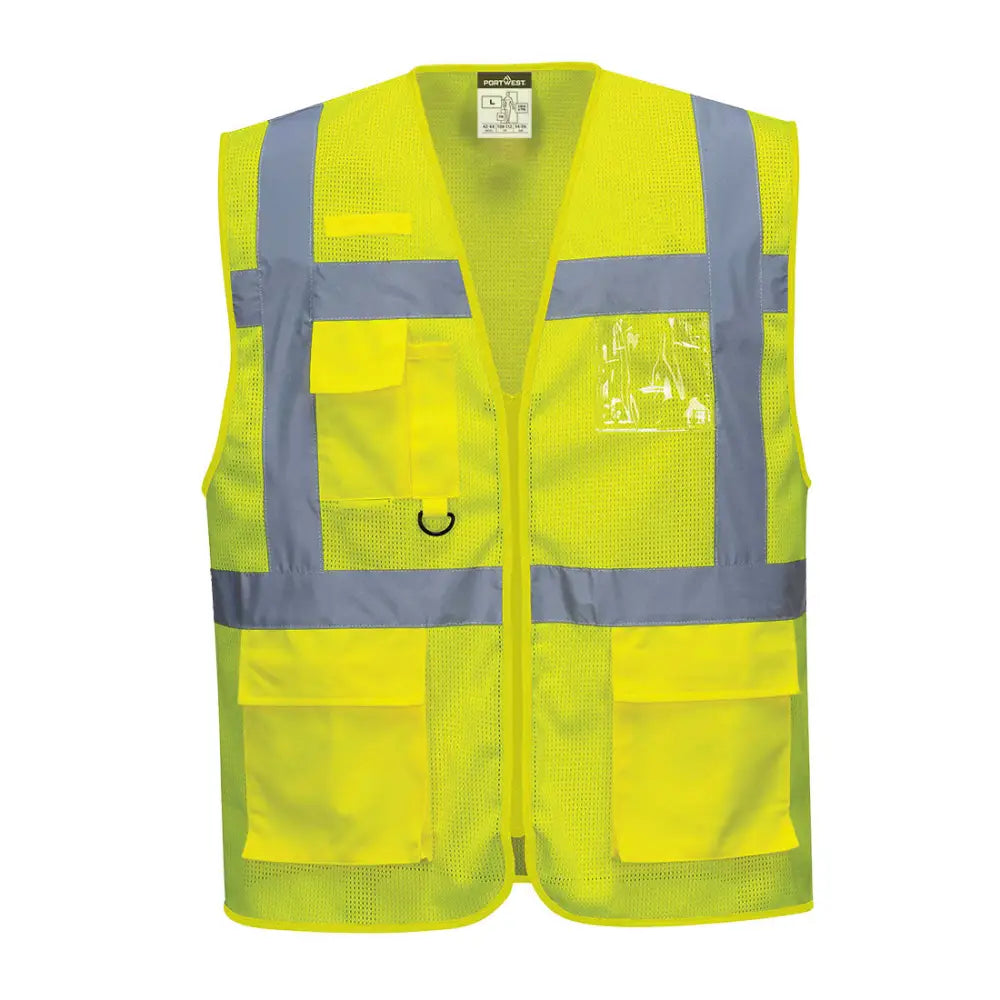 Portwest Aten Mesh Air Executive Väst C376 - Gul: (YER) / XS