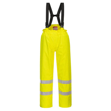 Portwest Bizflame Rain fodrad-Hi-Vis Antistatic FR Byxor S781 - Gul: (YER) / S