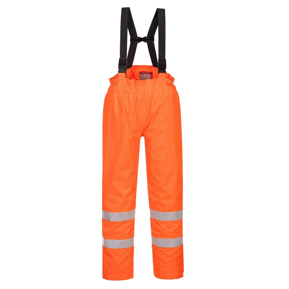 Portwest Bizflame Rain fodrad-Hi-Vis Antistatic FR Byxor S781 - Orange (ORR) / M