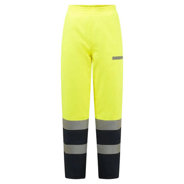 Portwest Bizflame Rain+ Hi-Vis Multi-Norm Kontrast FR vinterbyxor FR434 - Gul/Marinblå (YNR) / S