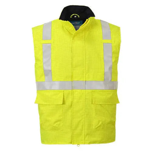 Portwest Bizflame Regn Hi-Vis Antistatisk FR Jacka S776 - Gul: (YER) / S