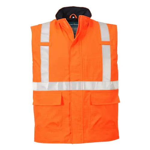 Portwest Bizflame Regn Hi-Vis Antistatisk FR Jacka S776 - Orange (ORR) / S