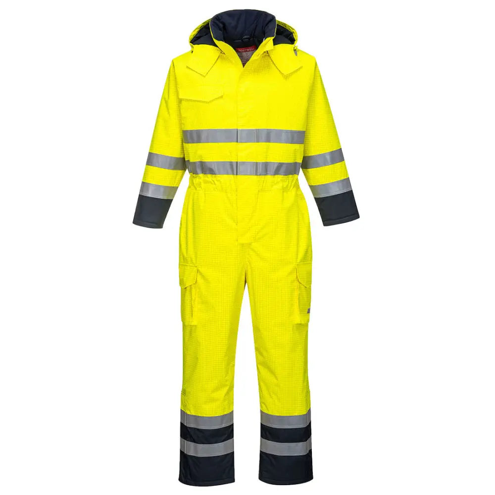 Portwest Bizflame Regn Hi-Vis Multi Overall S775 - Gul/Marinblå (YNR) / S