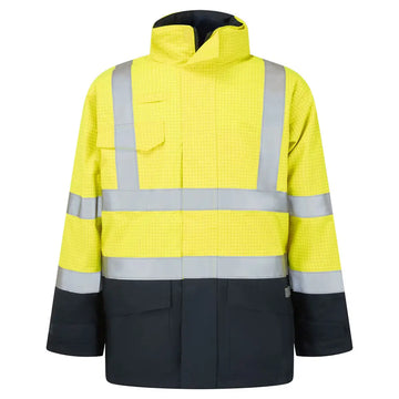 Portwest Bizflame Regn Hi-Vis Multi-Protection Jacka S779 - Gul/Marinblå (YNR) / XS