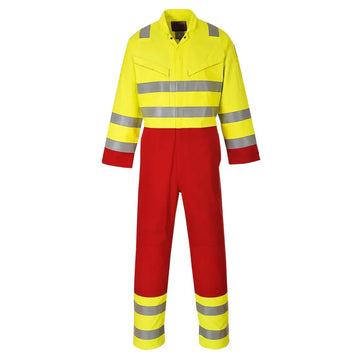 Portwest Bizflame Work Hi-Vis antistatisk overall FR90 - Gul: (YER) / S