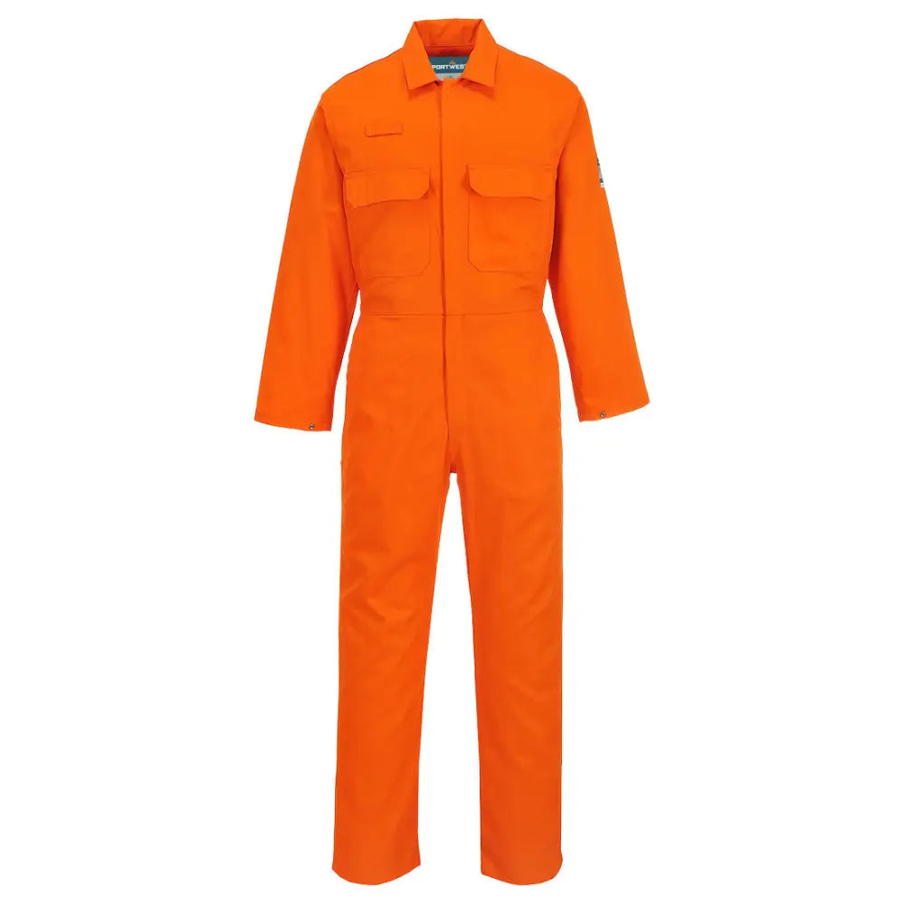 Portwest Bizweld Flame Resistant Overall BIZ1 - Orange (ORR) / S