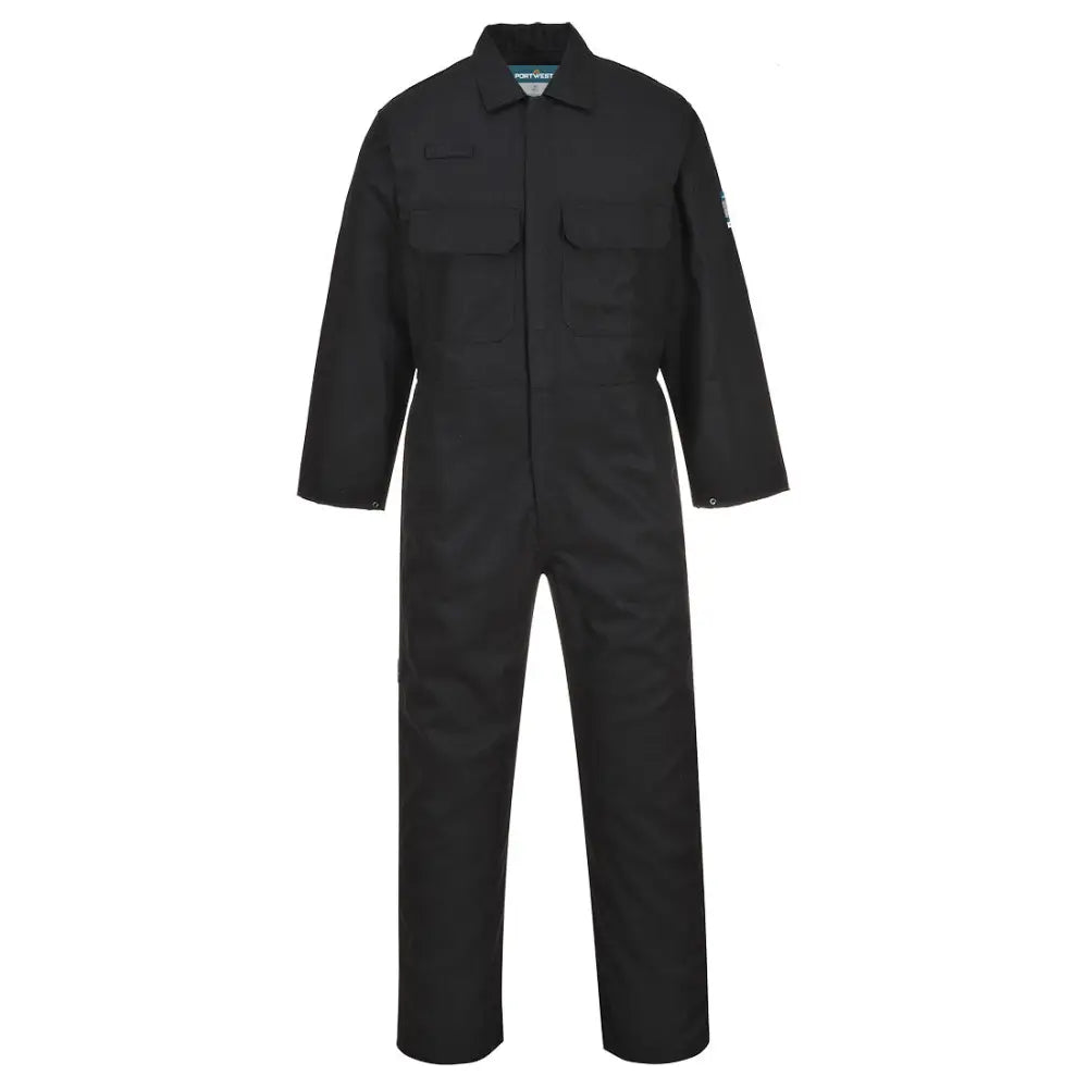Portwest Bizweld Flame Resistant Overall BIZ1 - Svart (BKR) / XS