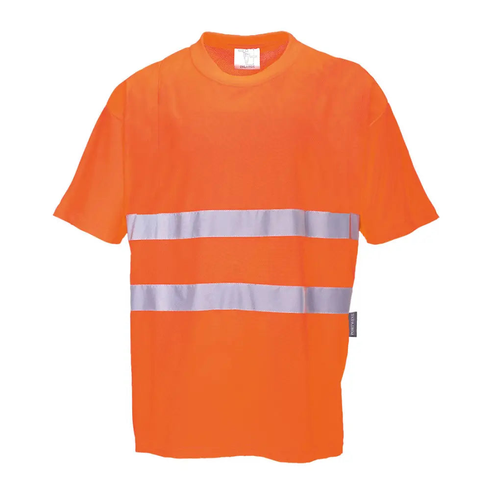 Portwest Bomulls Comfort T-shirt S172 - Orange (ORR) / XS