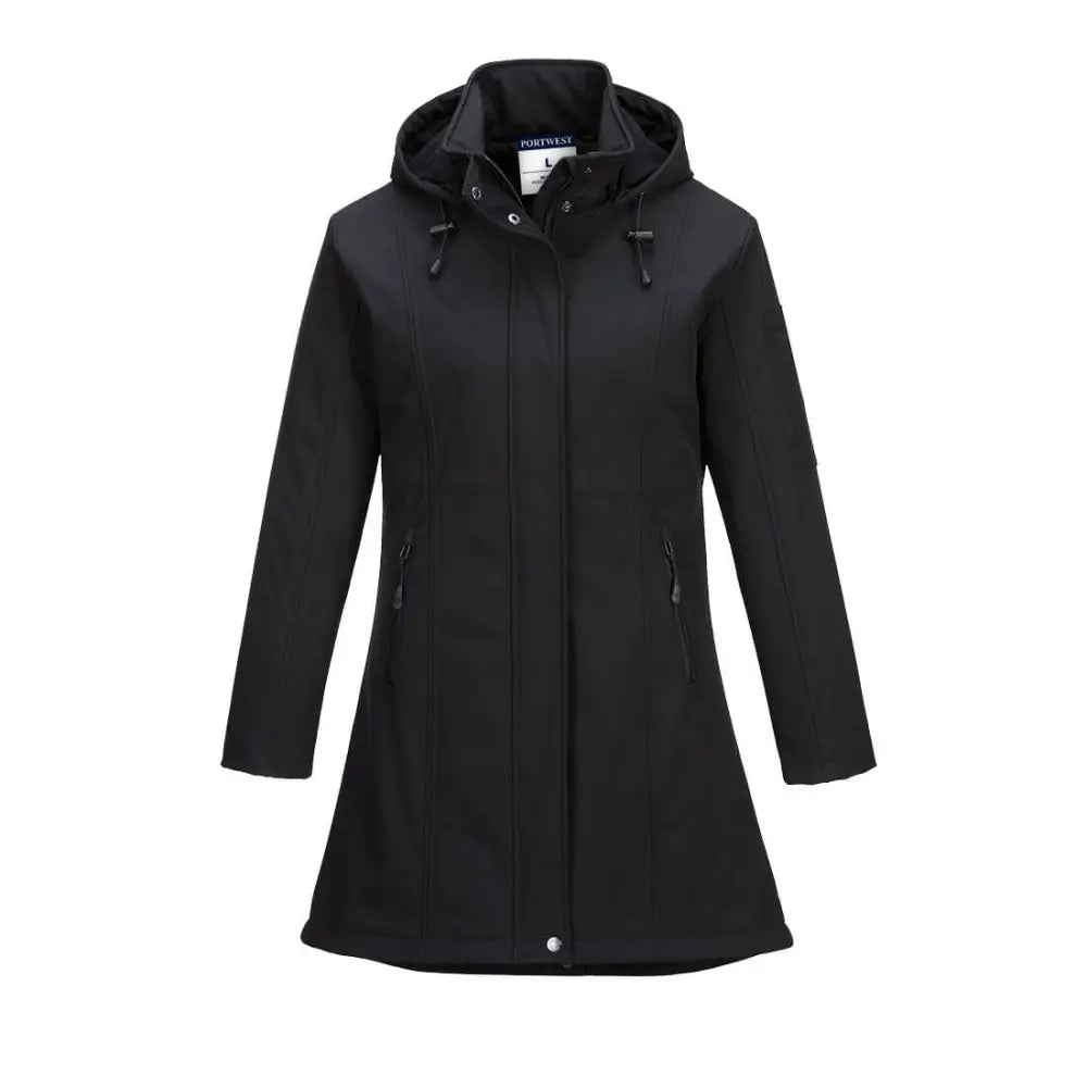 Portwest Carla softshell jacka TK42 - Svart (BKR) / XS