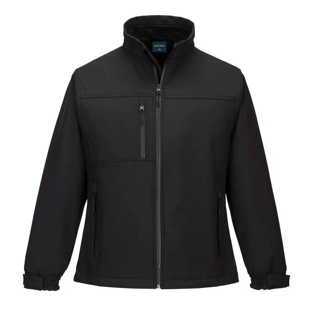 Portwest Charlotte Softshell för kvinnor (3L) TK41 - Svart (BKR) / XS