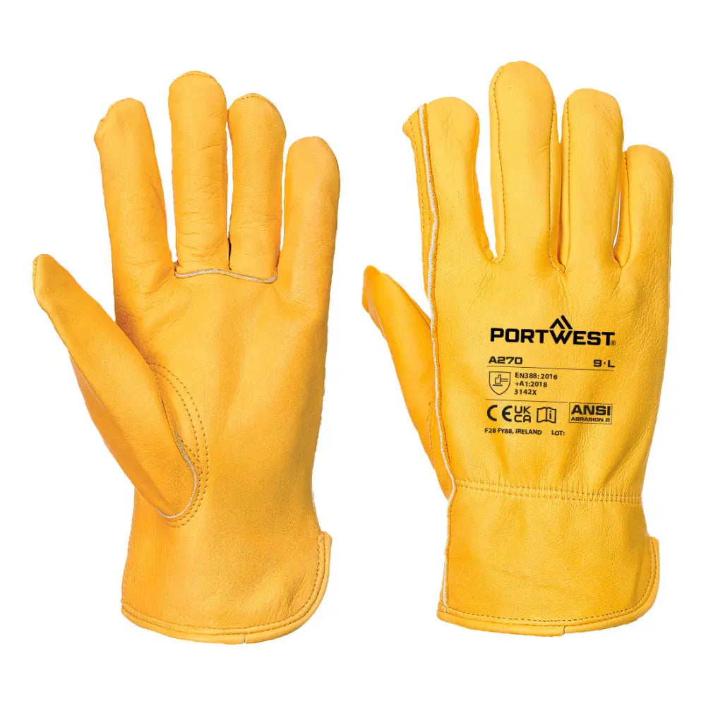 Portwest Classic Handske A270 - Gulbrunt (TAR) / XL