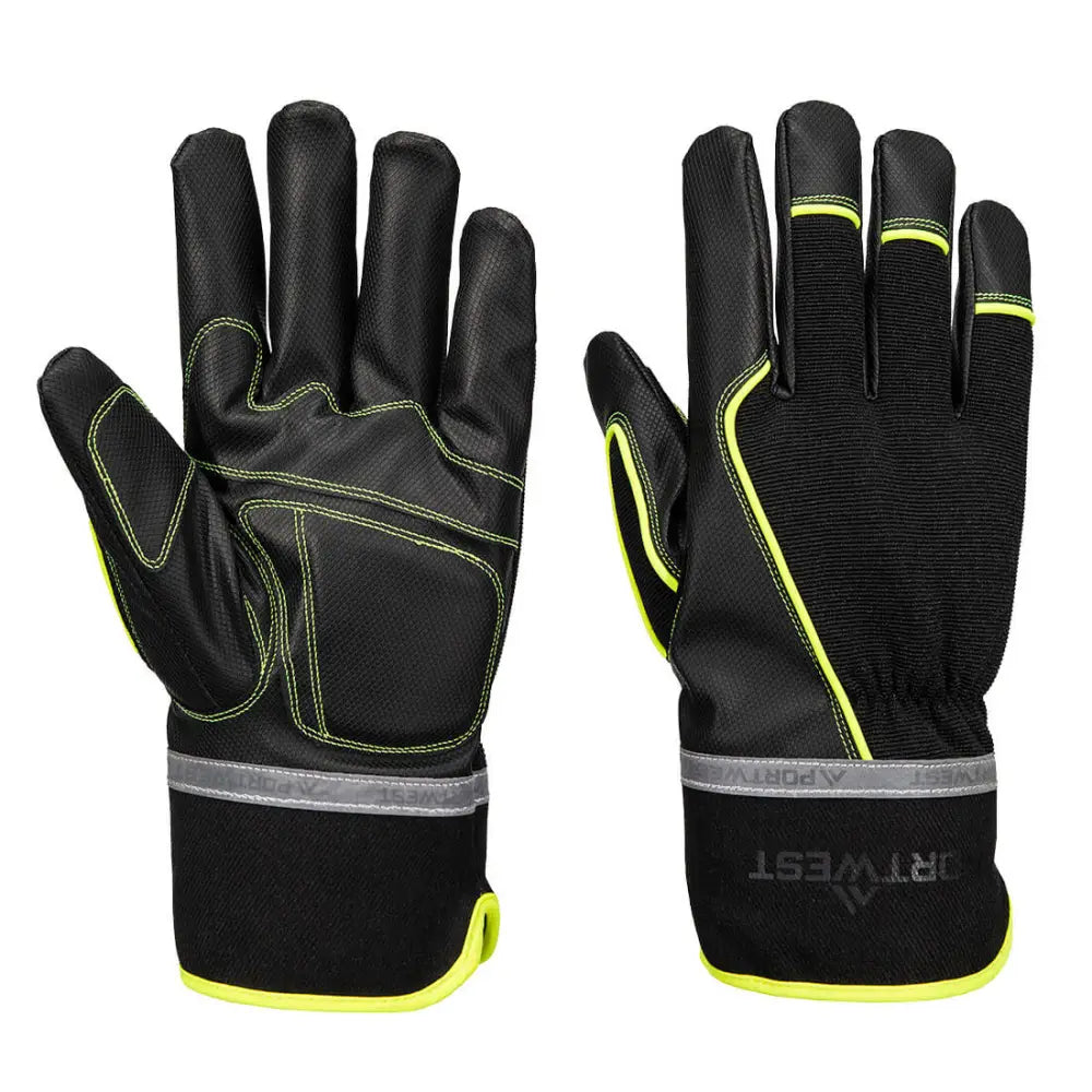Portwest Cold 450 PU vattentät mekanisk handske A753 - Svart (K8R) / S