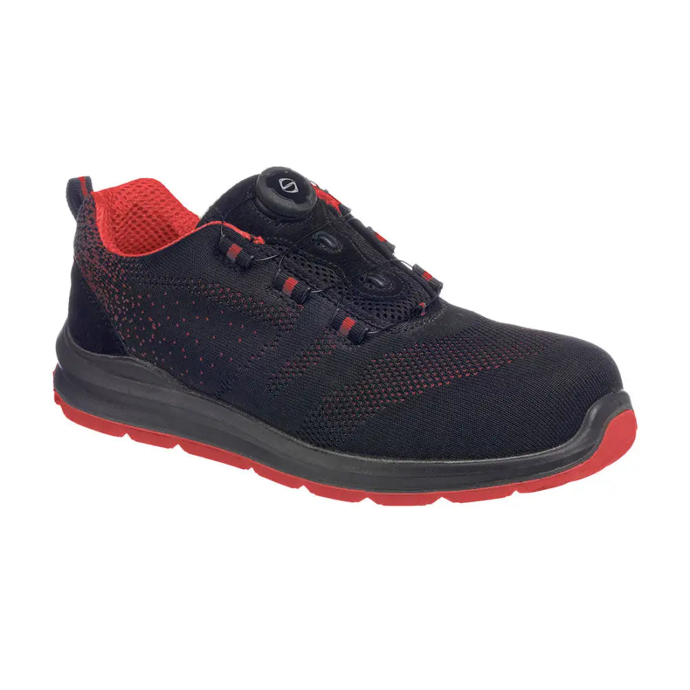 Portwest Portwest Compositelite Wire Lace Safety Trainer Knit S1P - 36 / Svart/Grå