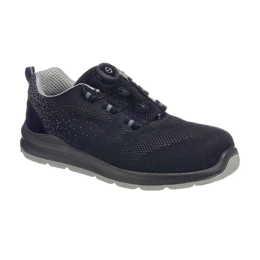 Portwest Portwest Compositelite Wire Lace Safety Trainer Knit S1P - 36 / Svart/Grå