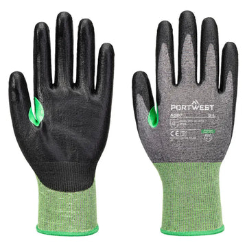 Portwest CS Cut C18 PU-handske A637 - Grå/Svart (G8R) / XS