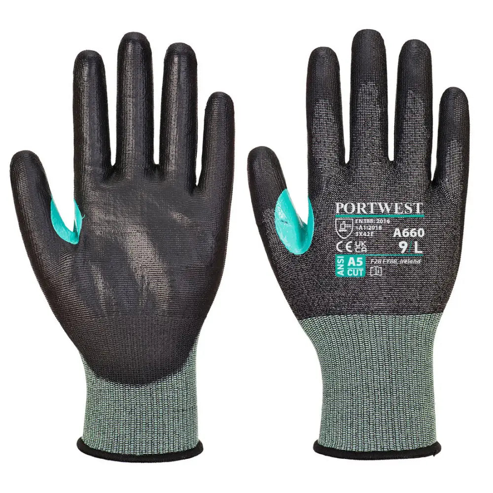 Portwest CS Cut E18 PU A660 - Svart (K8R) / XS