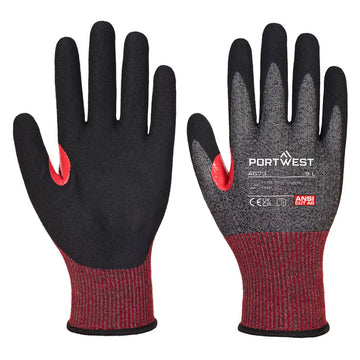 Portwest CS Cut F18 Nitrile Handske A673 - Svart (K8R) / XS