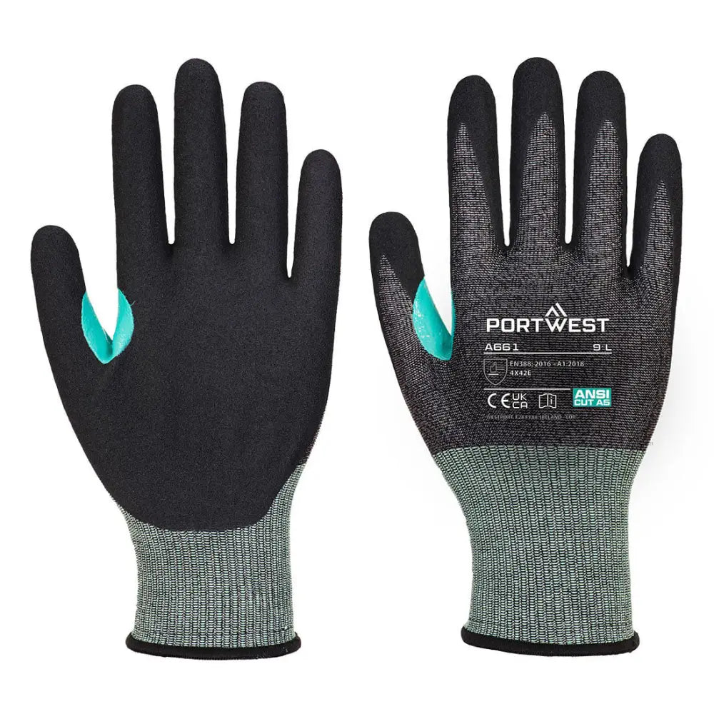 Portwest CT Cut C18 Nitril A661 - Svart (K8R) / XS
