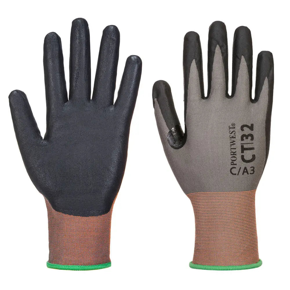 Portwest CT Cut C18 Nitril CT32 - Grå/Svart (G8R) / XS