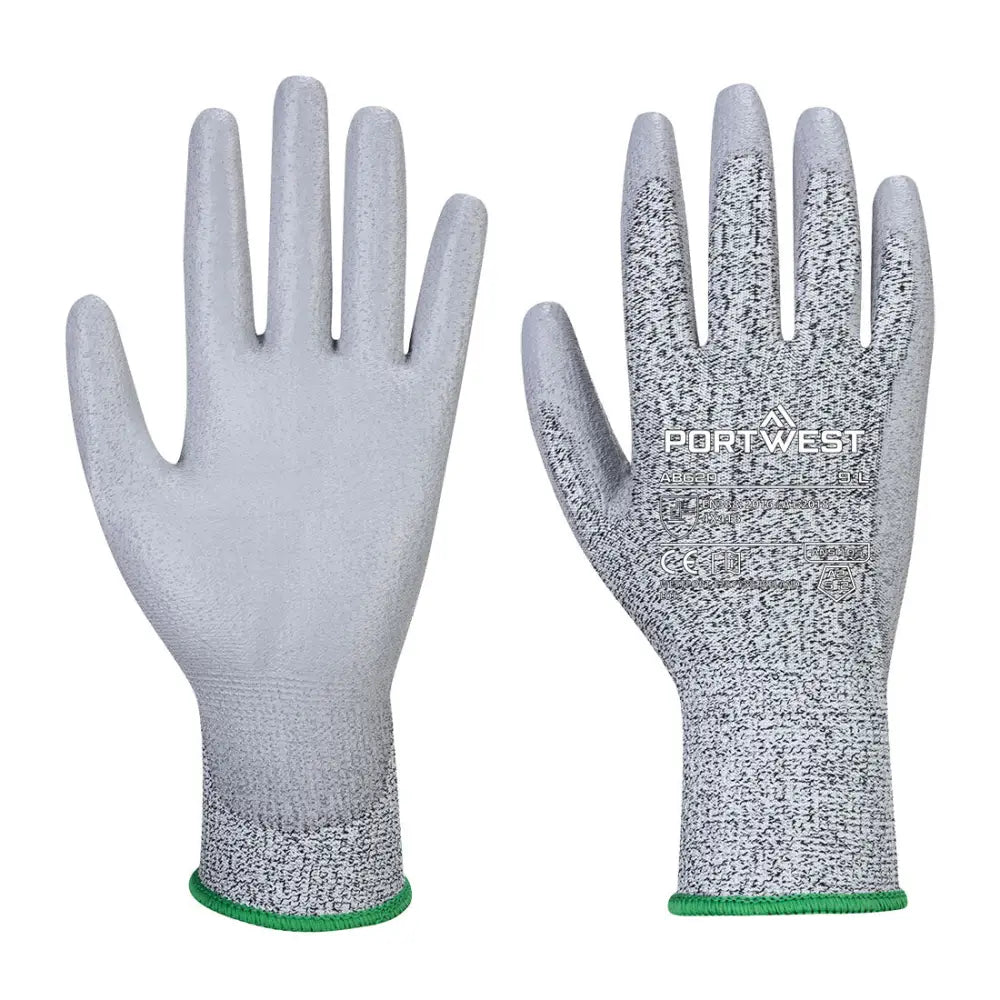 Portwest Cut B13 PU-handskar – Essential Multipack (12-pack AB620 - Grå (G7R) / XS