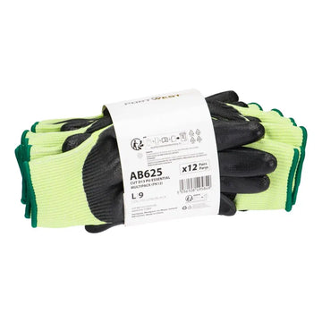 Portwest Cut D13 PU Essential multipack (PK12) AB625 - Gul/Svart (Y8R) / S