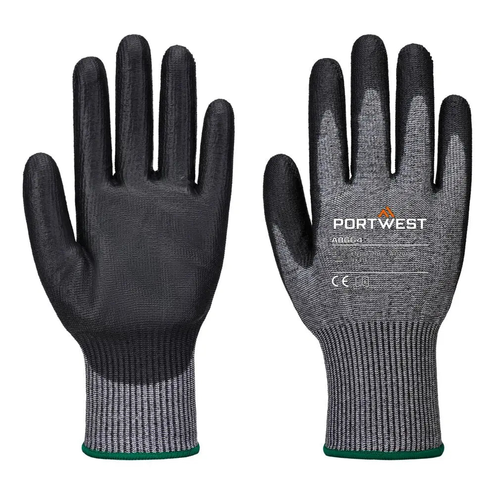 Portwest Cut F13 PU Essential Multipack (Pk12) AB664 - Grå/Svart (G8R) / S