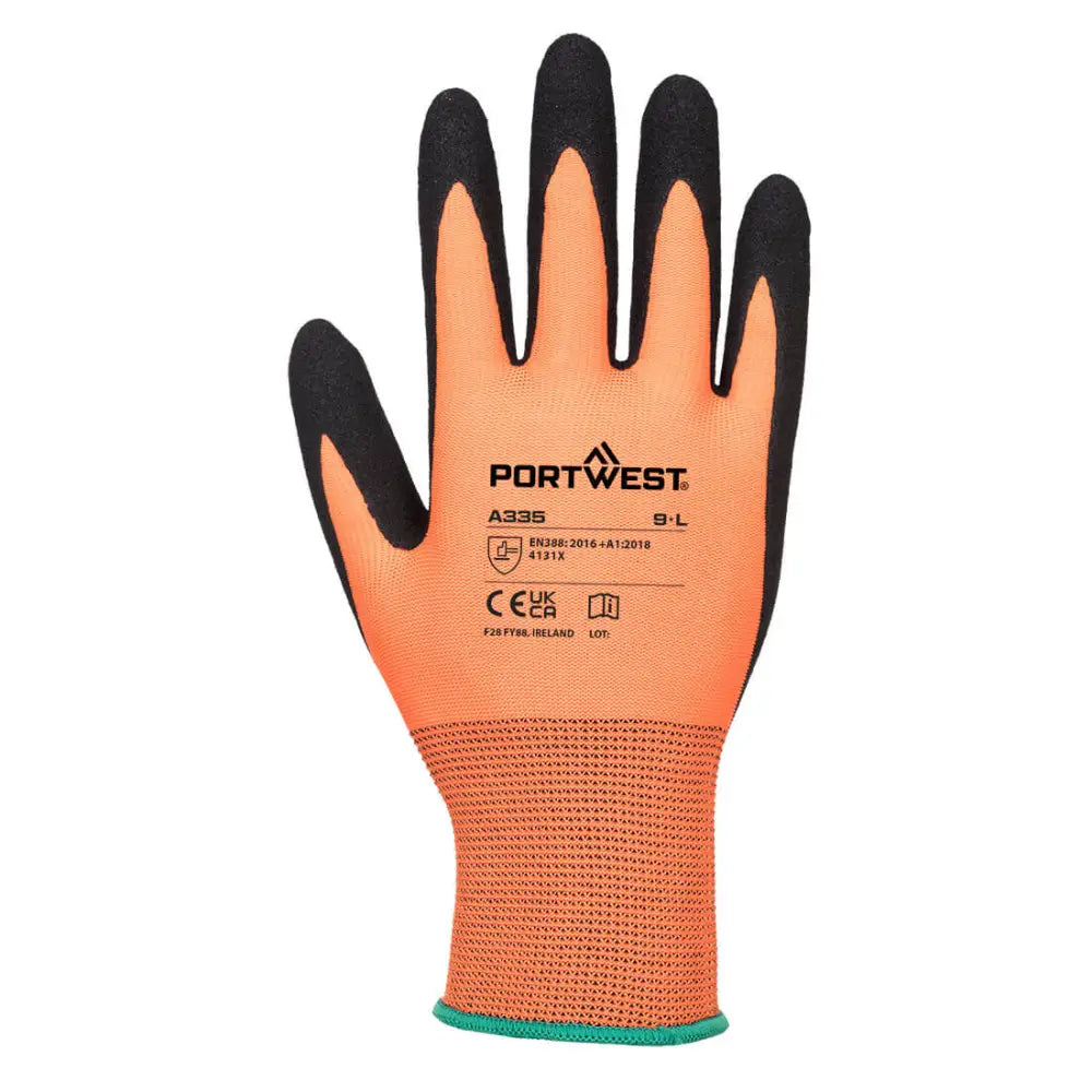 Portwest Dermi grip NPR15 nitril med sandbeläggning A335