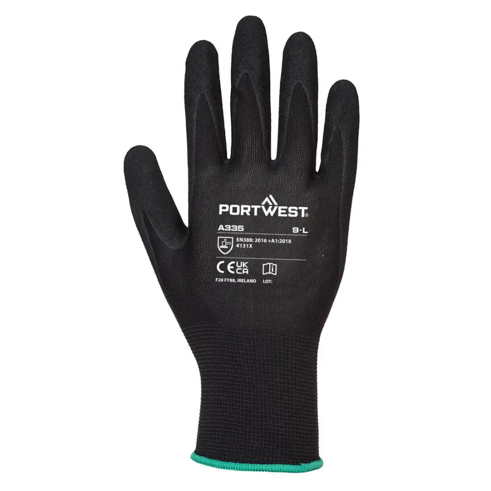 Portwest Dermi grip NPR15 nitril med sandbeläggning A335