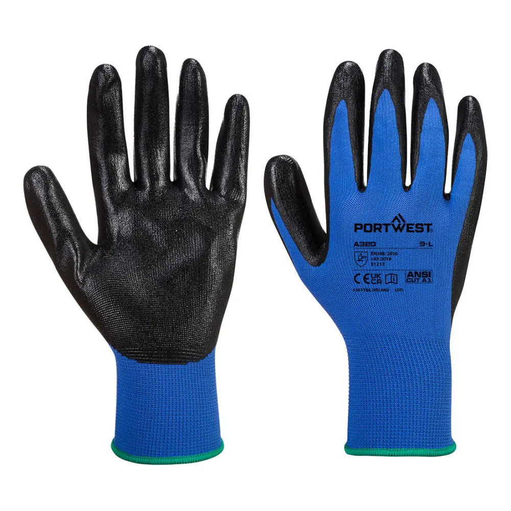 Portwest Dexti-Grip Handske A320 - (BLU) / L