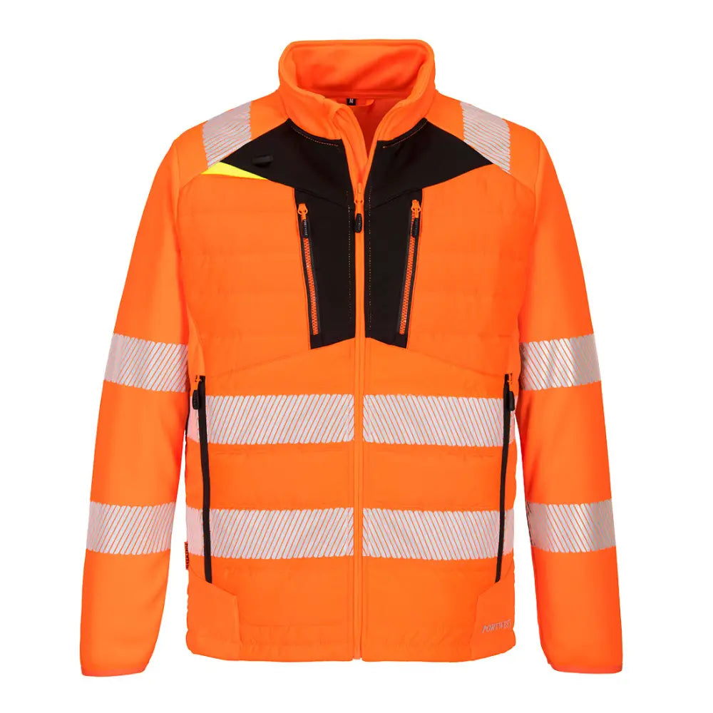 Portwest DX4 Hi-Vis Hybrid Baffle Jacket DX473 - (OBR) / M
