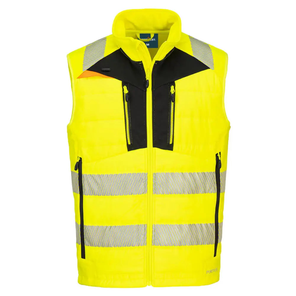 Portwest DX4 Hi-Vis Softshell Väst DX479 - Gul/Svart (YBR) / S