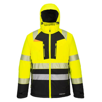 Portwest DX4 Hi-Vis vinterjacka klass 2 DX430 - Gul/Svart (YBR) / S